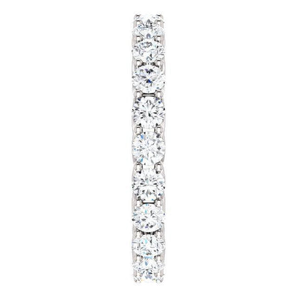 2.20 TCW Round Moissanite Full Eternity Wedding Band