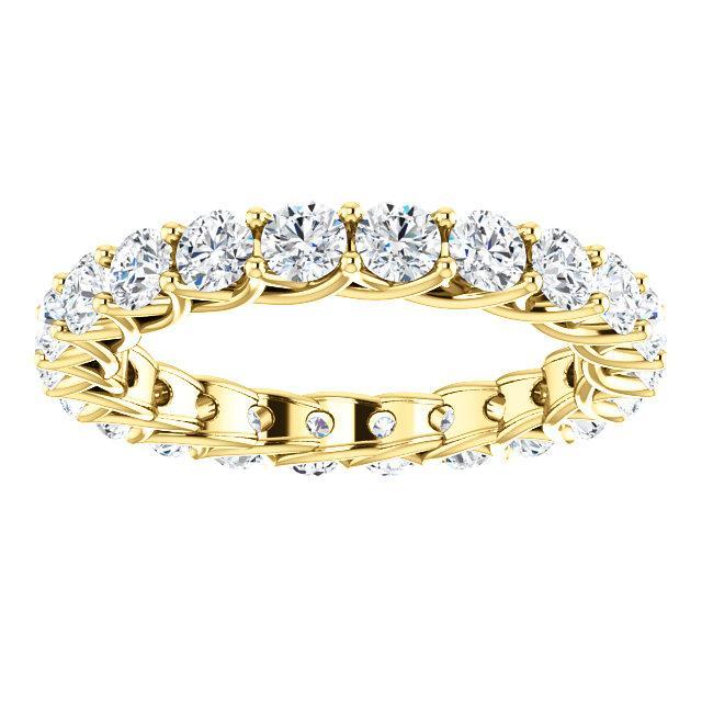 2.20 TCW Round Moissanite Full Eternity Wedding Band