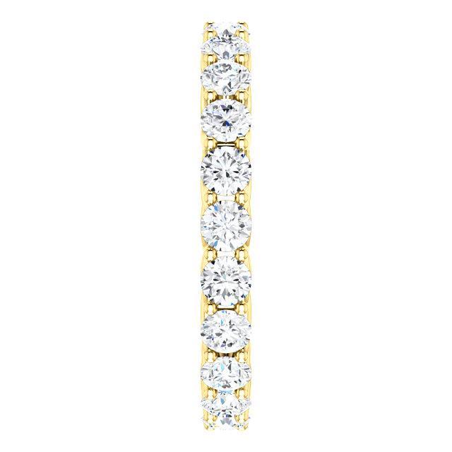 2.20 TCW Round Moissanite Full Eternity Wedding Band