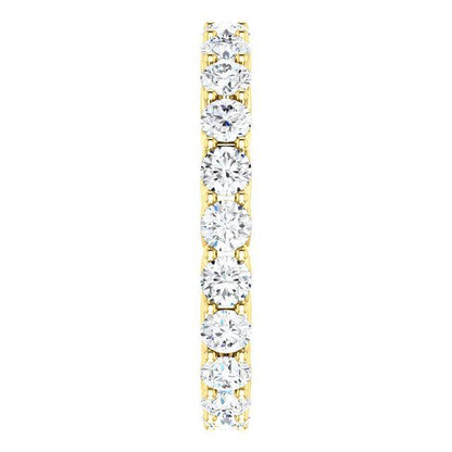 2.20 TCW Round Moissanite Full Eternity Wedding Band