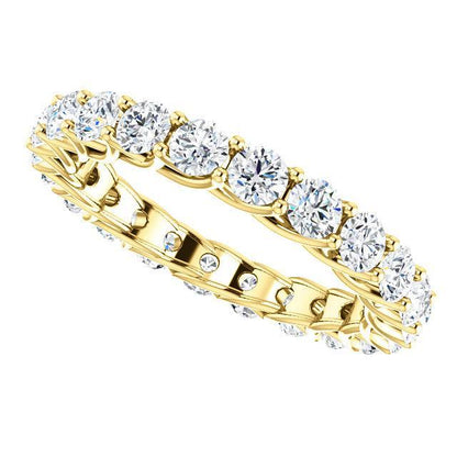 2.20 TCW Round Moissanite Full Eternity Wedding Band