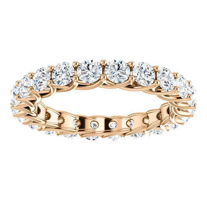 2.20 TCW Round Moissanite Full Eternity Wedding Band