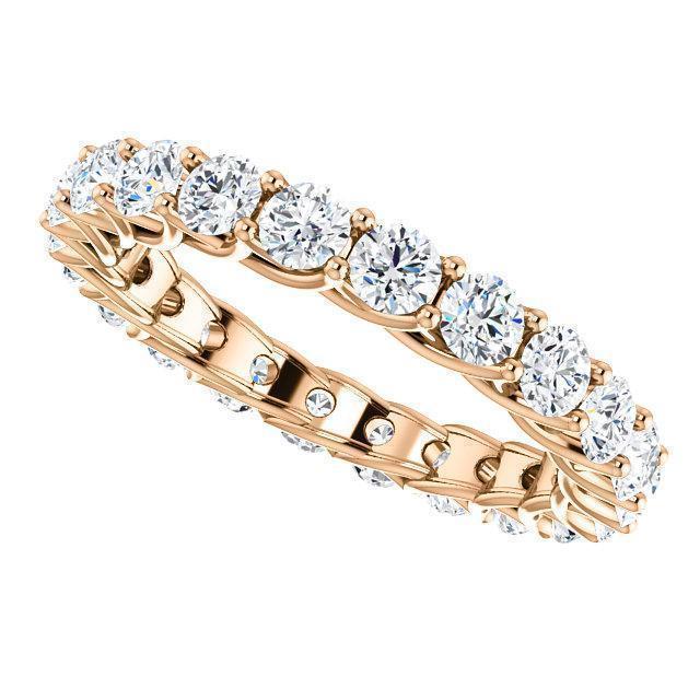 2.20 TCW Round Moissanite Full Eternity Wedding Band