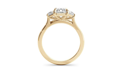 Three Stone Ring with 1.0 CT Radinat Moissanite