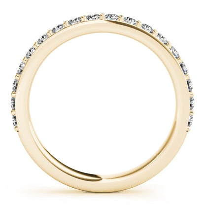 Half Eternity Wedding Band with 0.40 TCW Round Cut Moissanite
