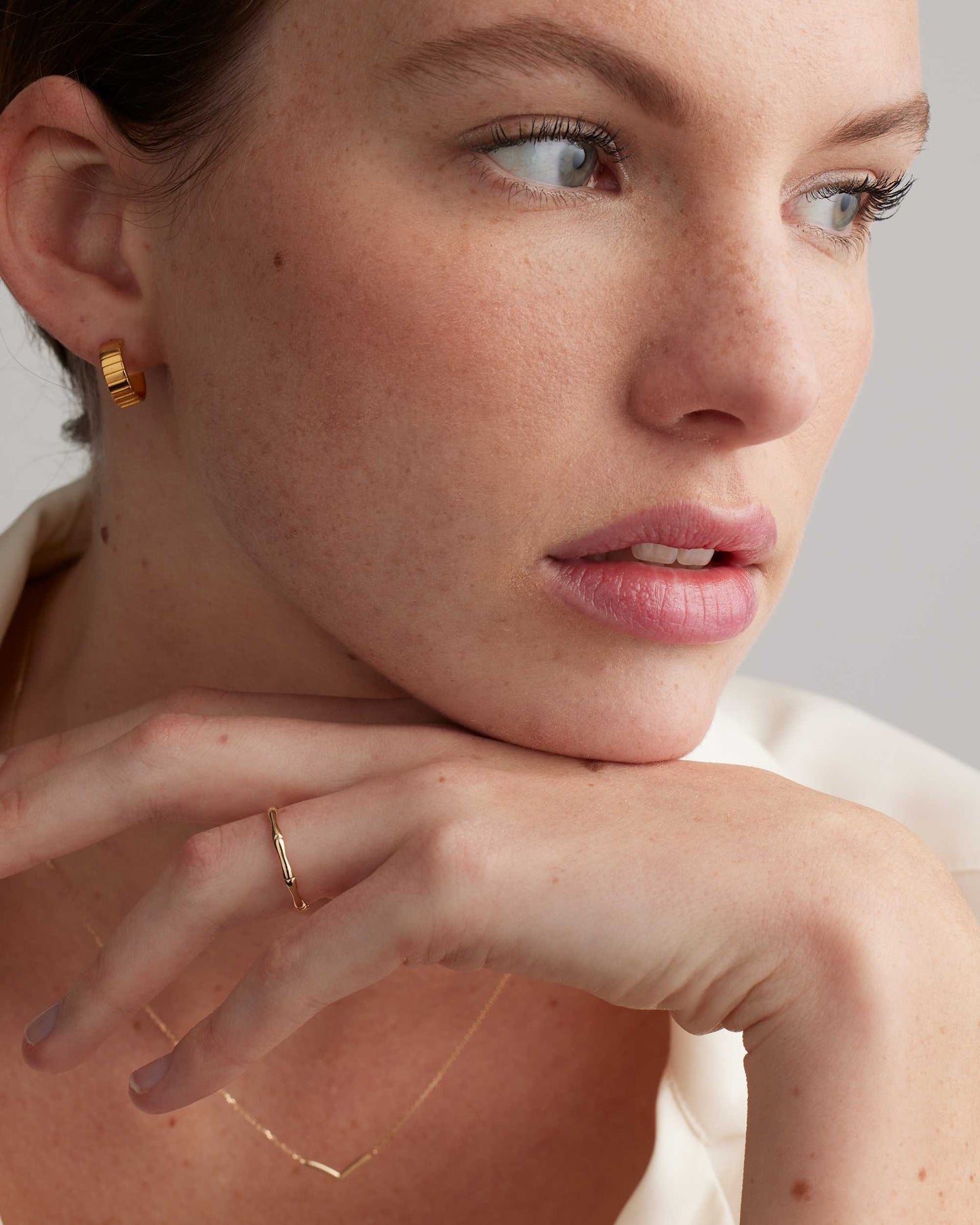 Bamboo Delicate Party Wear Ring
