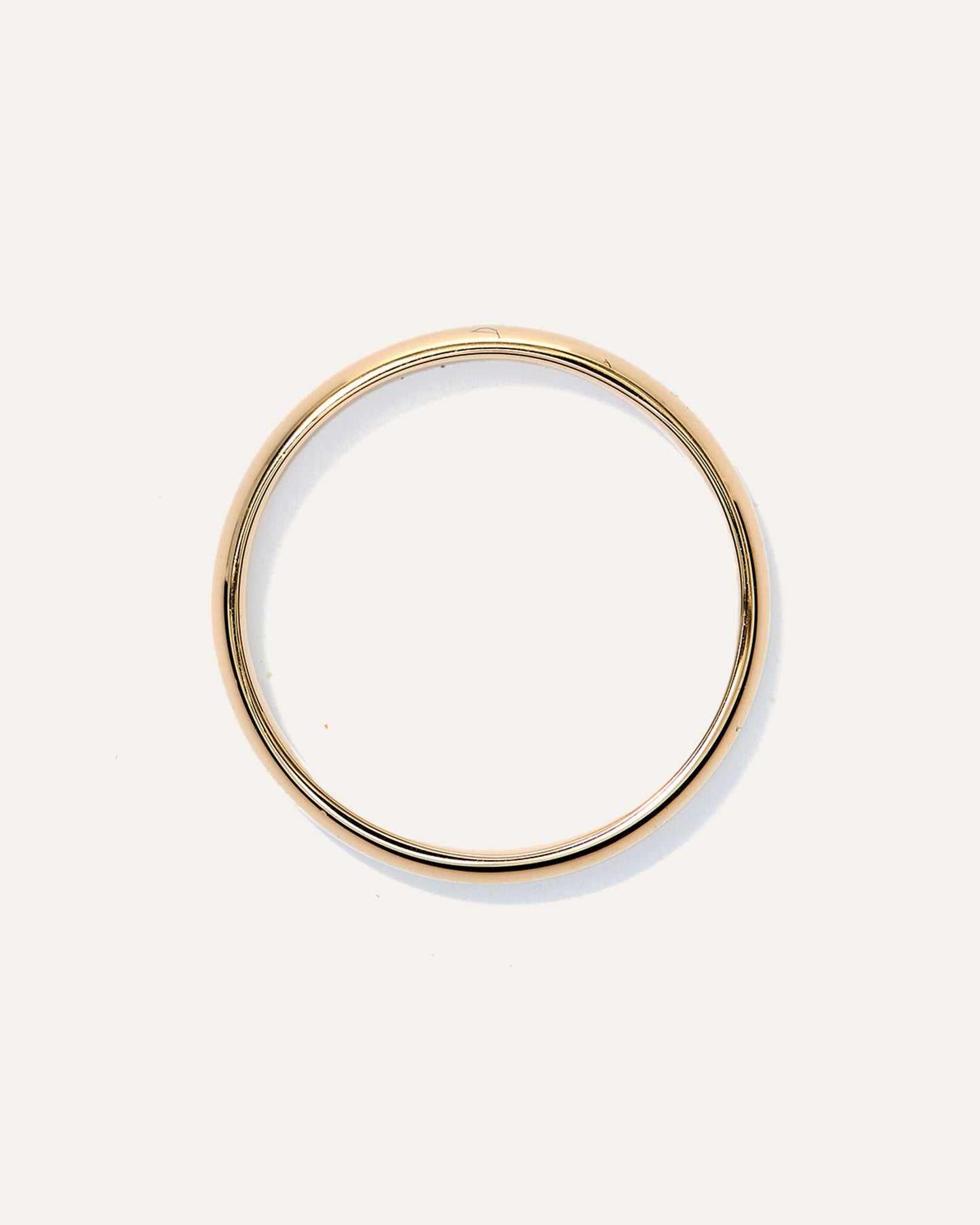 Dome Style Plain Stcakble Wedding Band