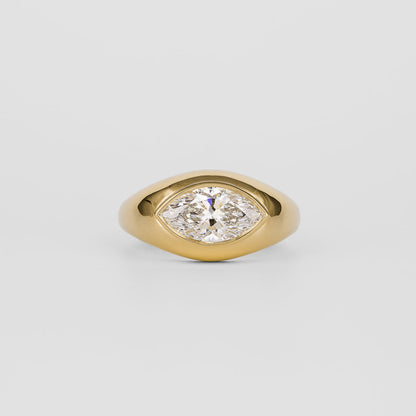 1.52-3.50 CT Marquise CVD Diamond Unique Engagement ring