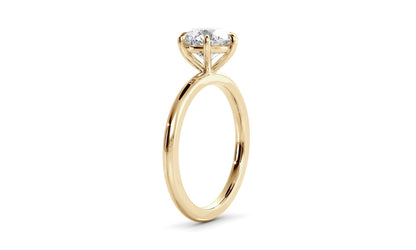 Solitaire Ring with 1.50 CT Round Moissanite