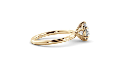 Solitaire Ring with 1.50 CT Round Moissanite