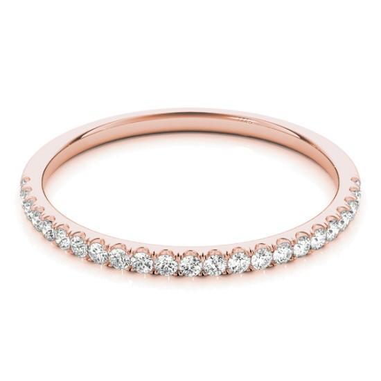 Full Etenity Wedding Band with 0.50 TCW Round Cut Moissanite