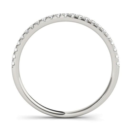 Full Etenity Wedding Band with 0.50 TCW Round Cut Moissanite
