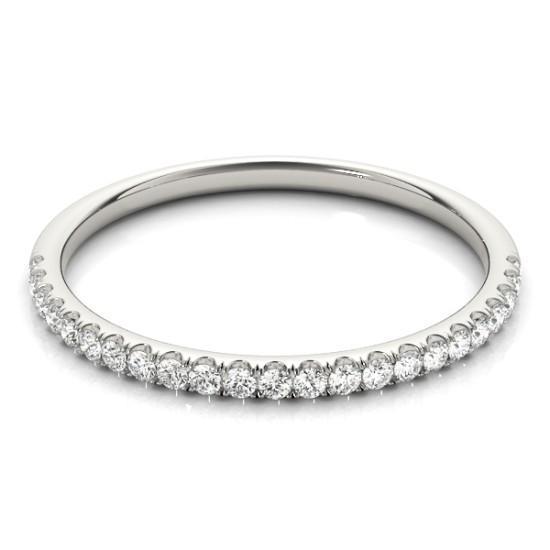Full Etenity Wedding Band with 0.50 TCW Round Cut Moissanite