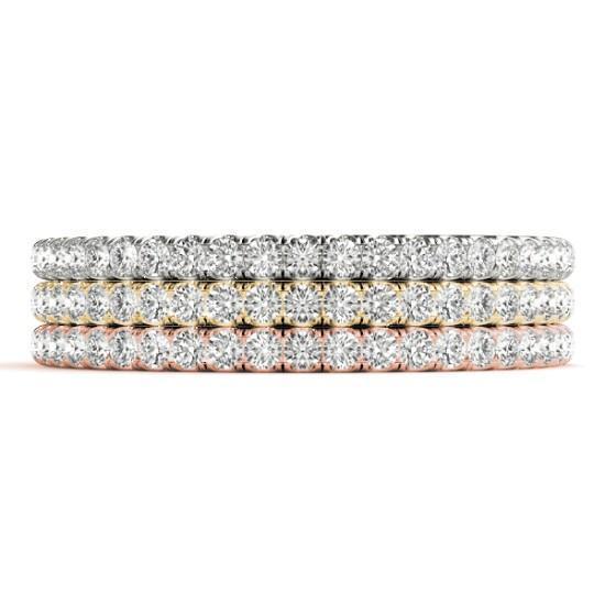 Full Etenity Wedding Band with 0.50 TCW Round Cut Moissanite