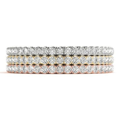 Full Etenity Wedding Band with 0.50 TCW Round Cut Moissanite