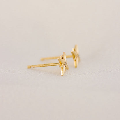 Star Diamond Stud Earrings