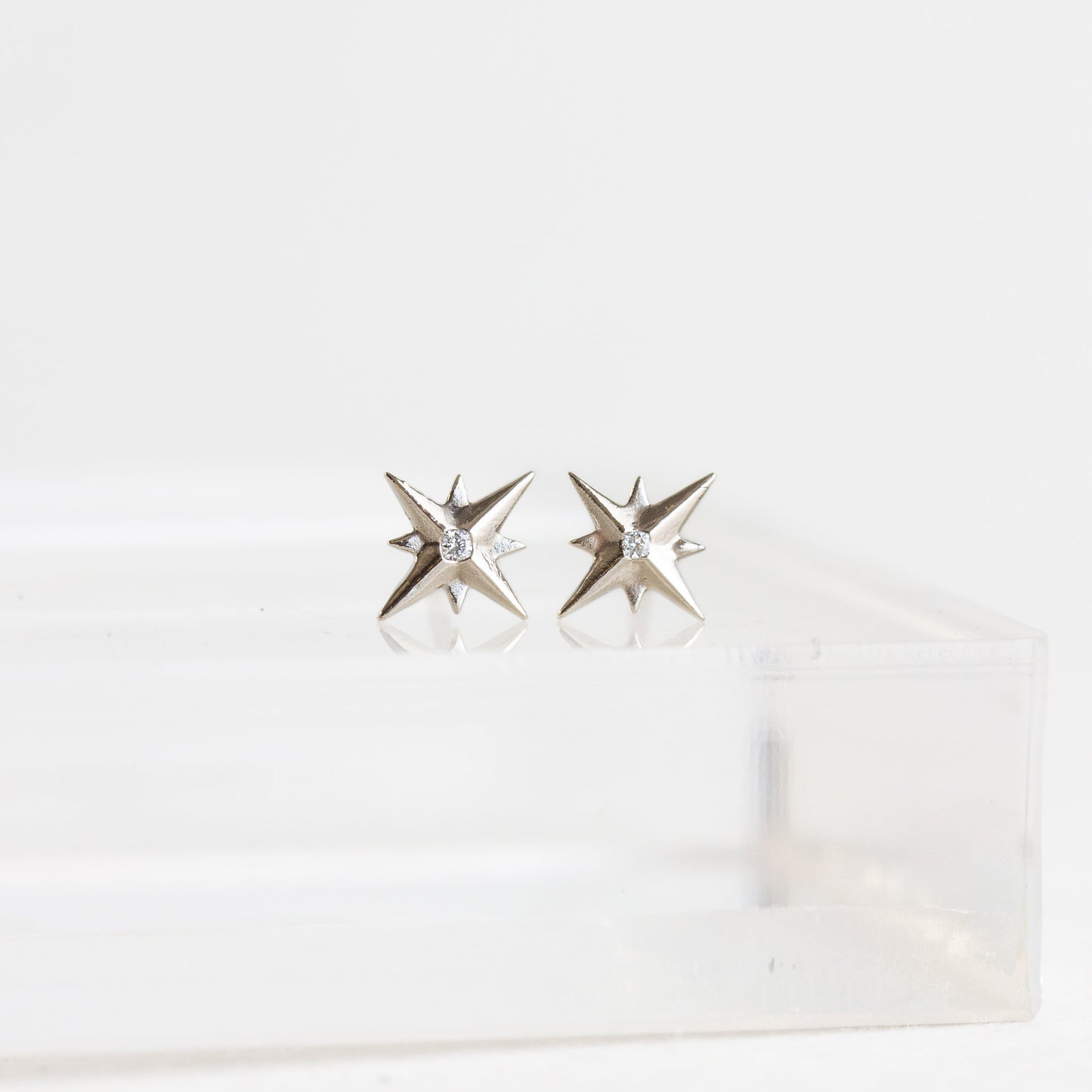 Star Diamond Stud Earrings