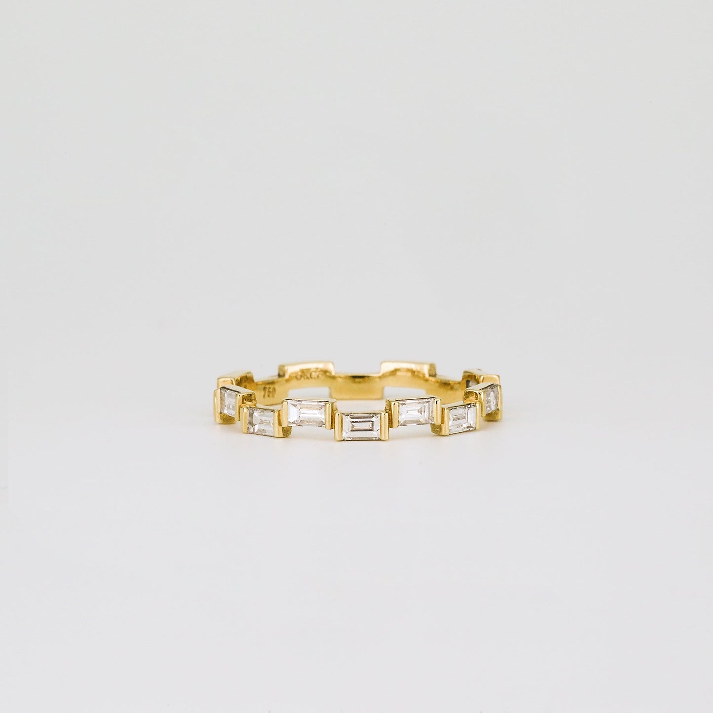 0.67 TCW Baguette Lab Grown Diamond Unique Wedding Band