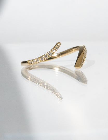 0.30 TCW Round Lab Grown Diamond Wrap Pave Wedding Band