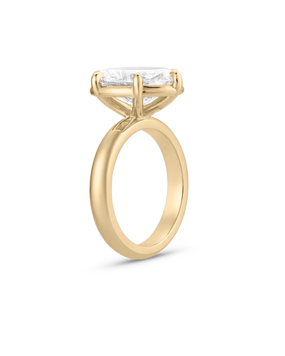 Mireille- Oval Solitaire Style Lab Grown Diamond Engagement Ring