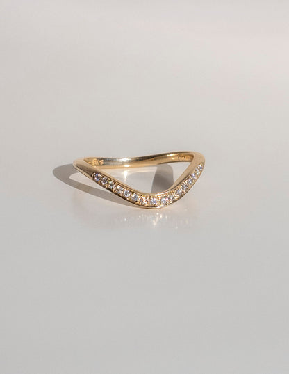 0.20 TCW Round Lab Grown Diamond Wave Pave Band