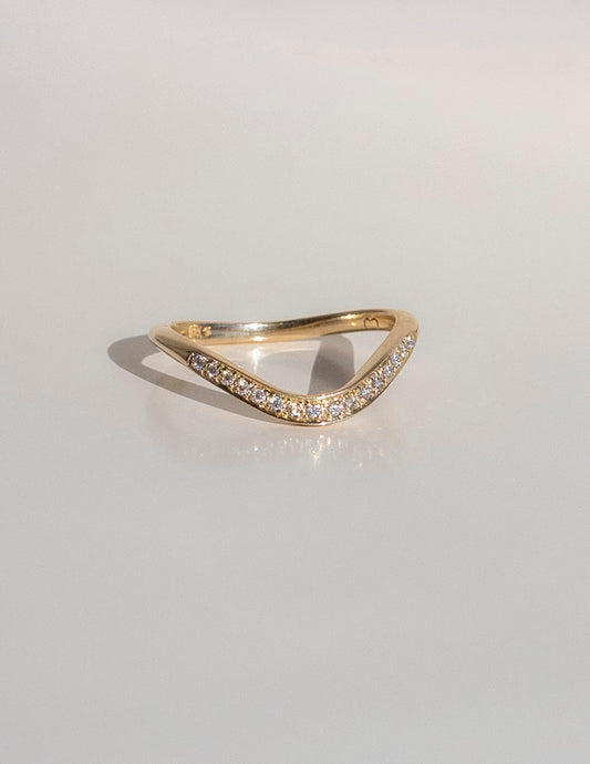0.20 TCW Round Lab Grown Diamond Wave Pave Band