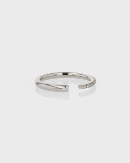 0.15 TCW Round EF-VVS Diamond Open Wedding Band