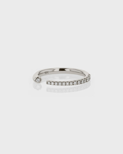 0.15 TCW Round EF-VVS Diamond Open Wedding Band