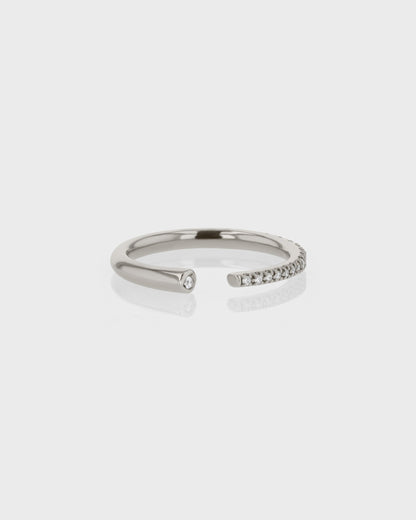 0.15 TCW Round EF-VVS Diamond Open Wedding Band