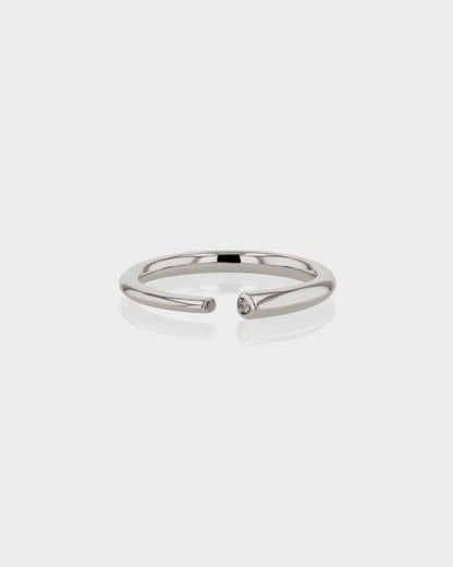 0.040 TCW Round EF-VVS Diamond Open Wedding Band