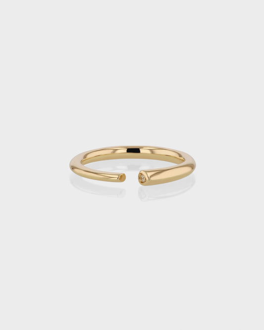 0.040 TCW Round EF-VVS Diamond Open Wedding Band
