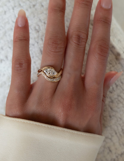 0.50 -1.50 CT Marquise Cut Lab Grown Diamond Solitaire Engagement Ring