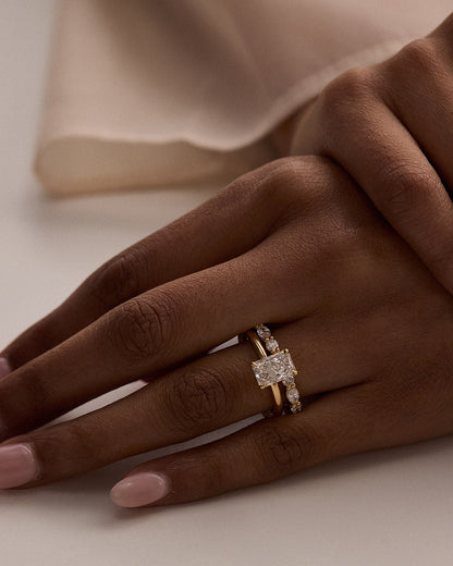 Adrienne- Radiant Solitaire Style Lab Grown Diamond Engagement Ring