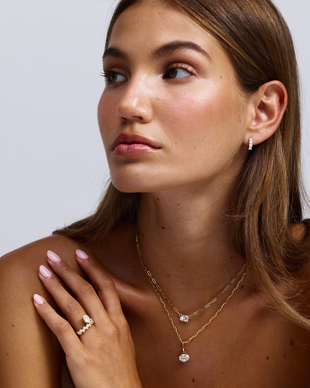 Leonie- Oval Wrap Style Lab Grown Diamond Engagement Ring