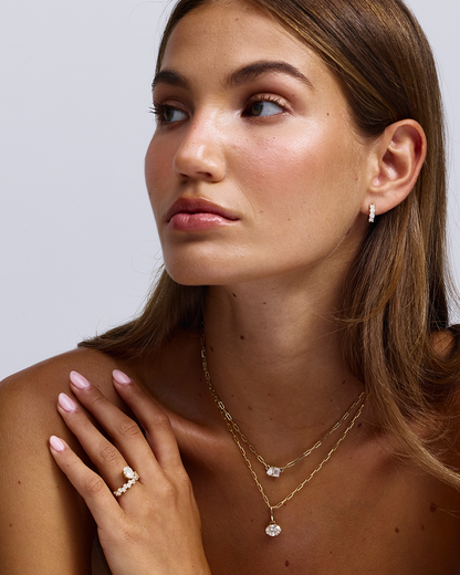 Leonie- Oval Wrap Style Lab Grown Diamond Engagement Ring