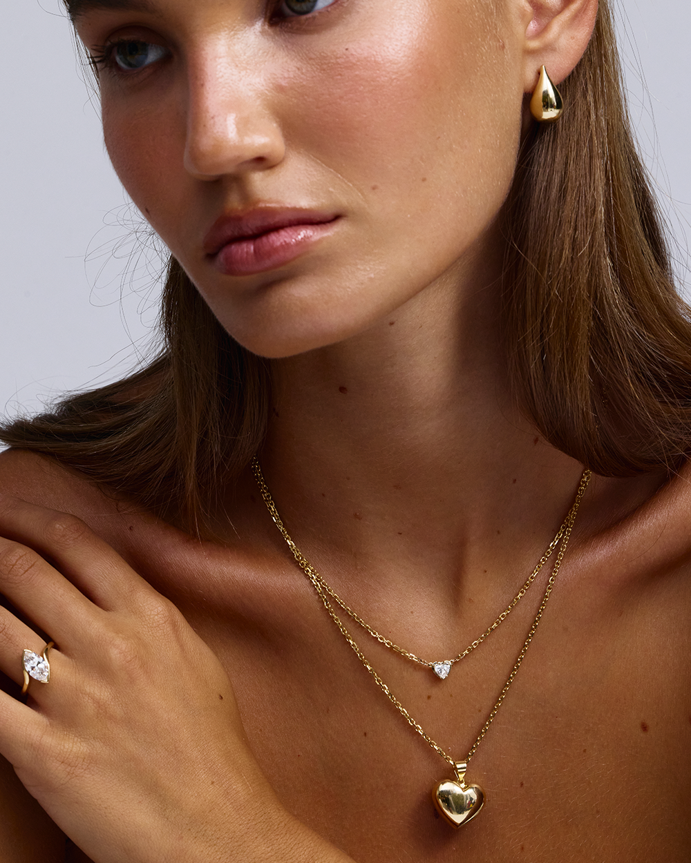 Genevieve- Marquise Solitaire Wrap By Pass Style Lab Grown Diamond Engagement Ring