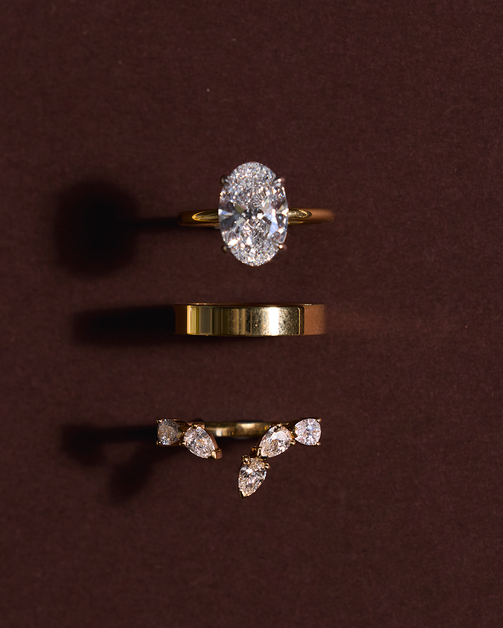 Faustine- Oval Solitaire Style Lab Grown Diamond Engagement Ring