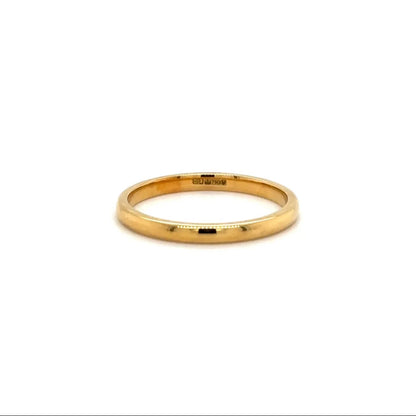 Classic Delicate Plain Wedding Band