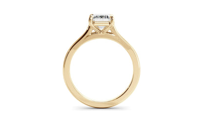 Solitaire Ring with 1.20 CT Emerald Moissanite