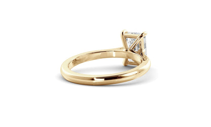 Solitaire Ring with 1.20 CT Emerald Moissanite