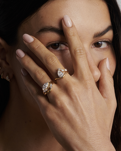 Fleur- Marquise Style Lab Grown Diamond Engagement Ring