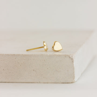 Vintage Heart Stud Earrings