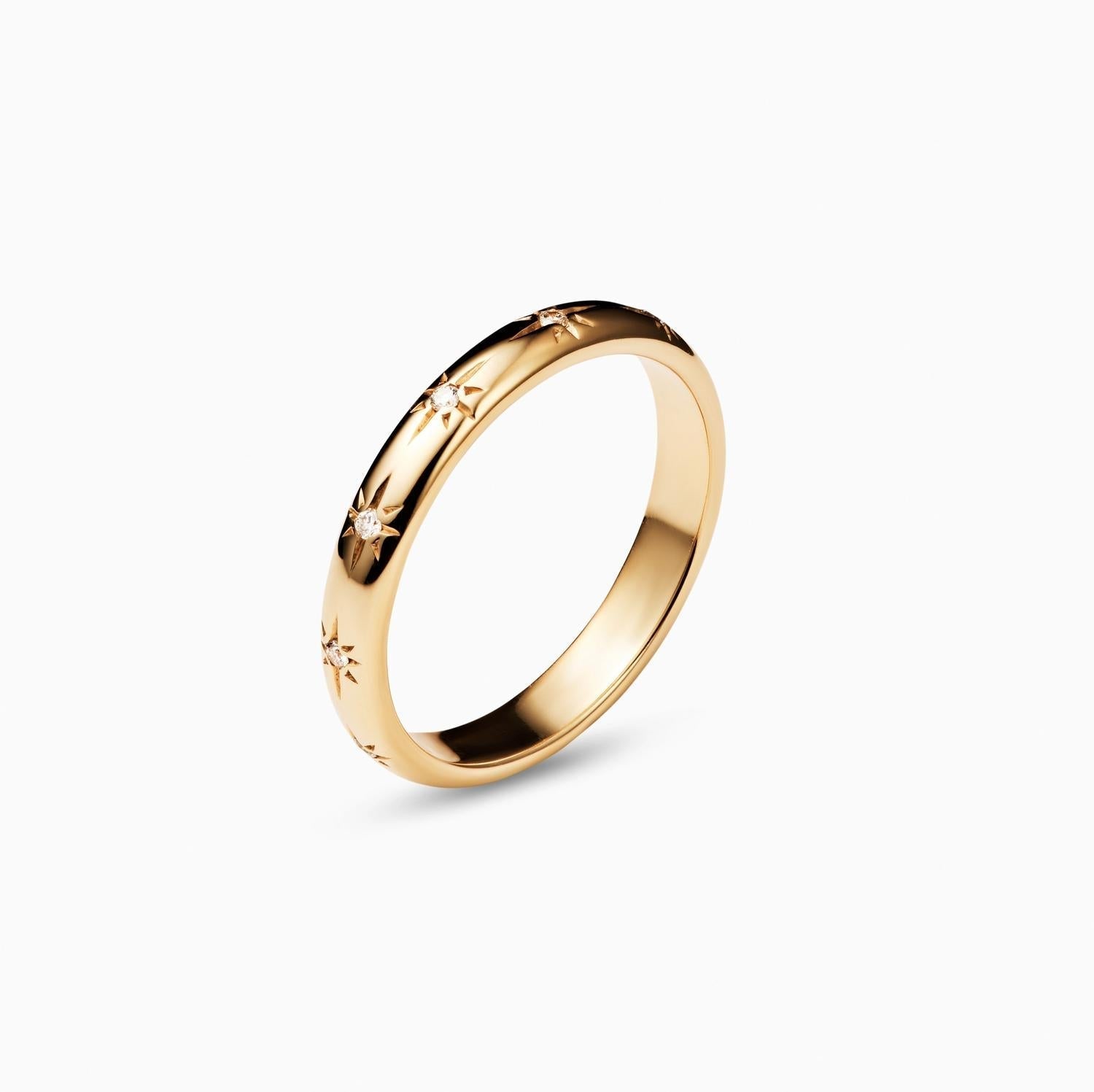 0.10 CT Round Flush Setting CVD EF/VS Diamond Wedding Band - violetjewels