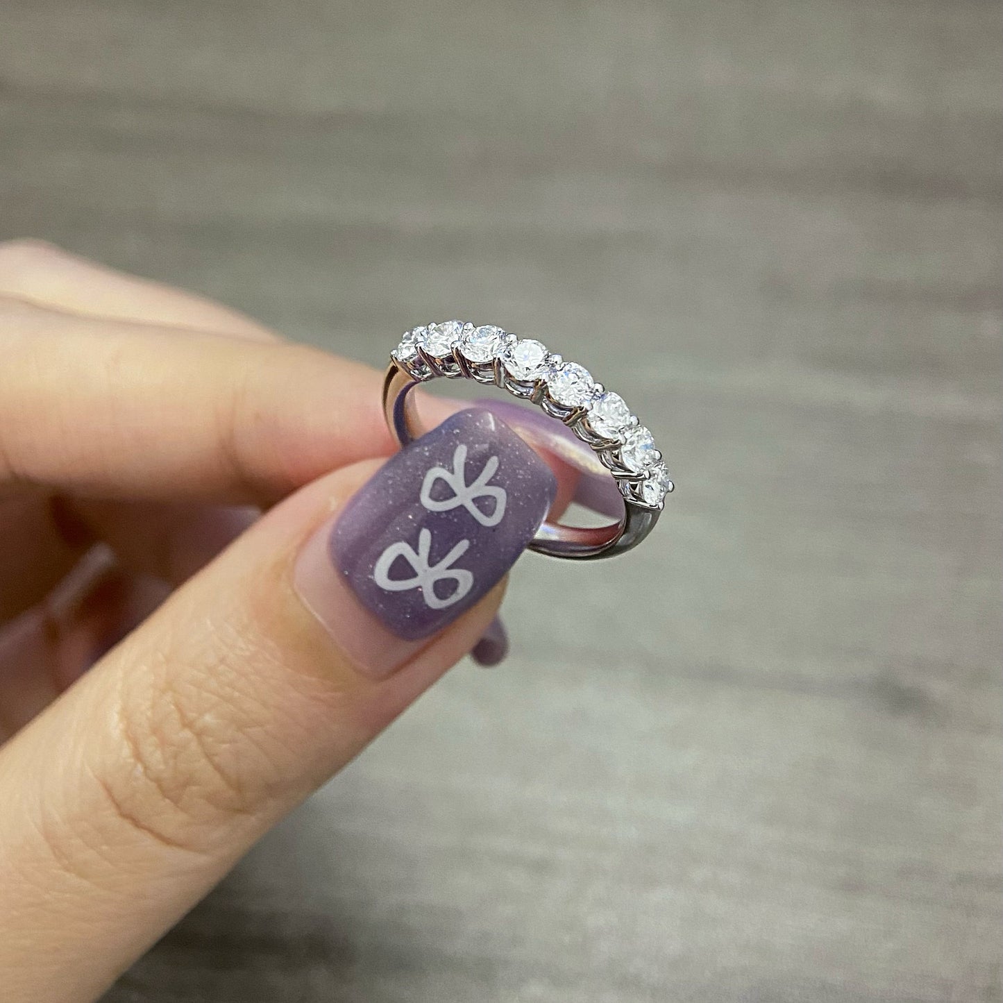 1.0 TCW Round Eternity Lab Grown Diamond Wedding Band