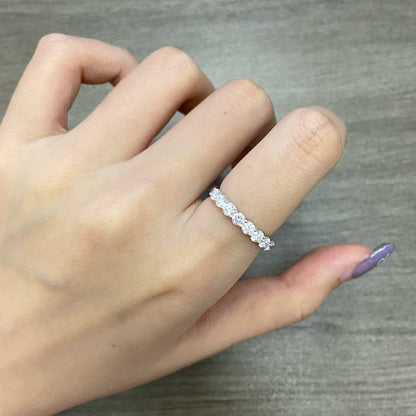 1.0 TCW Round Eternity Lab Grown Diamond Wedding Band
