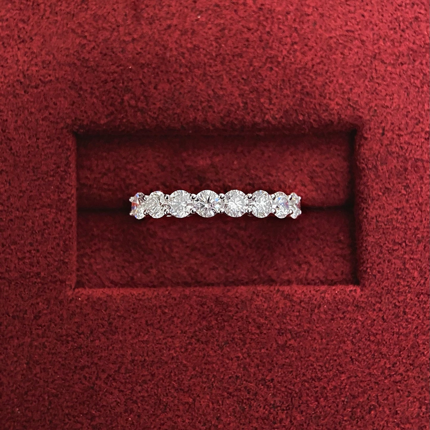 1.0 TCW Round Eternity Lab Grown Diamond Wedding Band