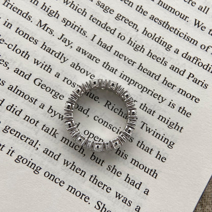 3.30 TCW Pear Full Eternity Lab Grown Diamond Wedding Band