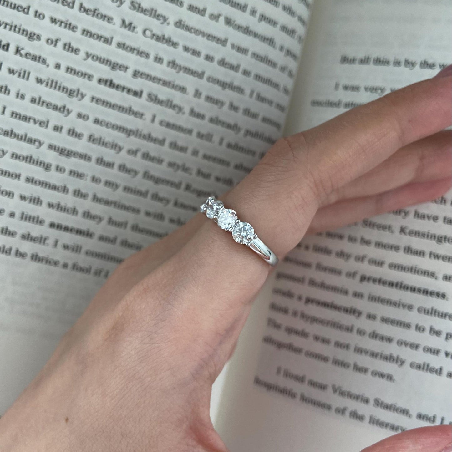 2.2 TCW Round U-shape pave Lab Grown Diamond Wedding Band
