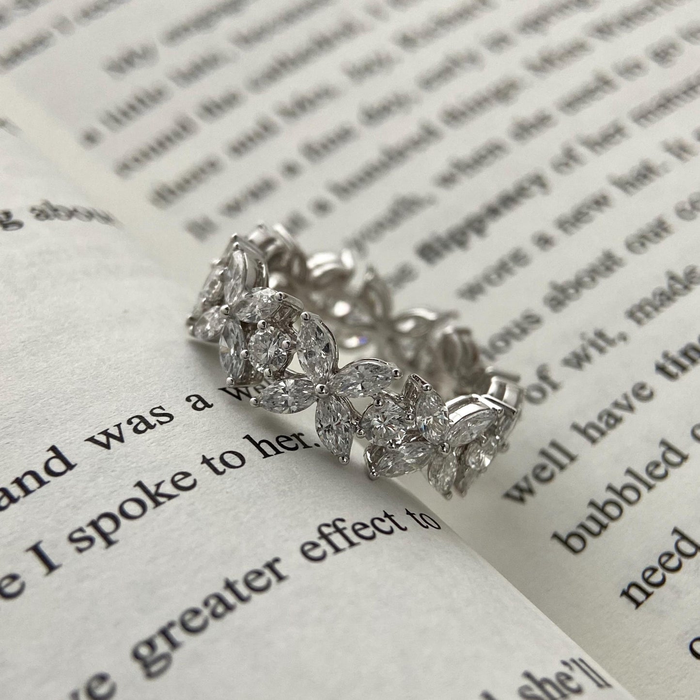 3.3 TCW Marquise & Round Victoria Lab Grown Diamond Wedding Band