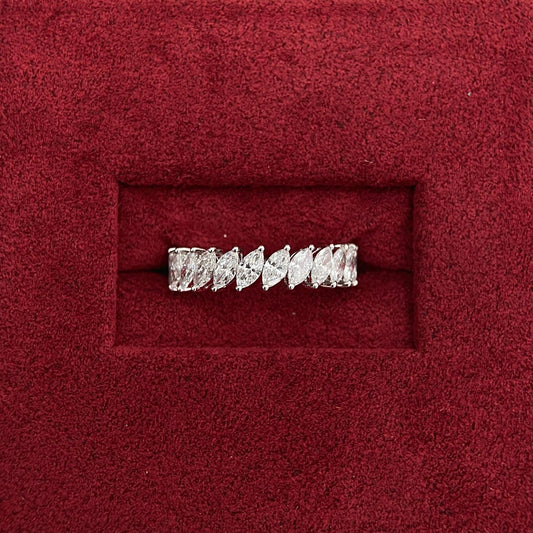 2.50 TCW Marquise Eternity Lab Grown Diamond Wedding Band